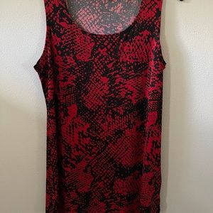 Susan Graver animal print tank top